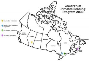 Children of Inmates Reading Program map
